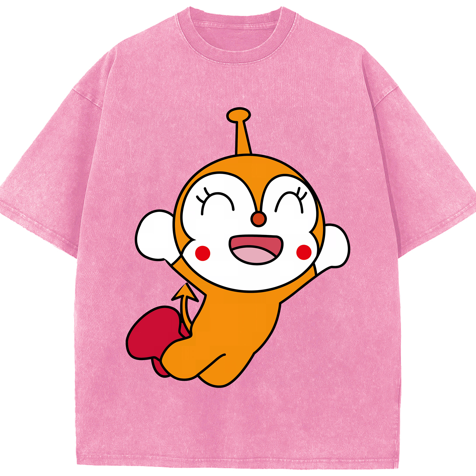 （画像用） アンパンマン Anpanman 綿100% ヴィンテージ風 半袖Tシャツ（フロントプリント）